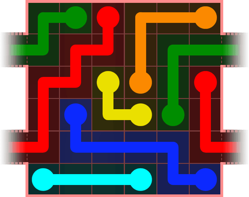 Flow Free Warps 480 Solution