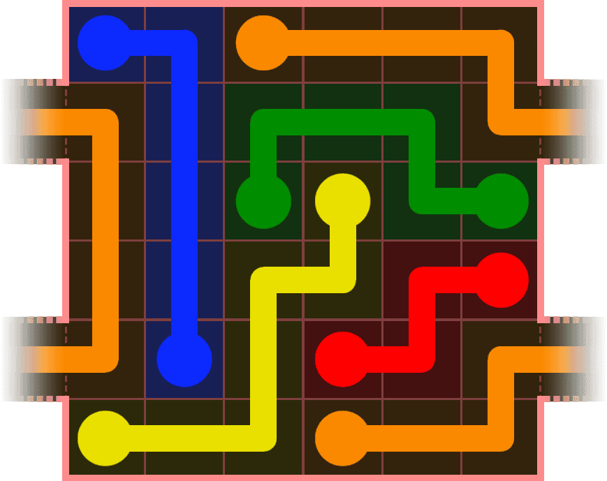 Flow Free Warps 456 Solution