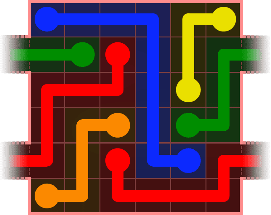 Flow Free Warps 458 Solution