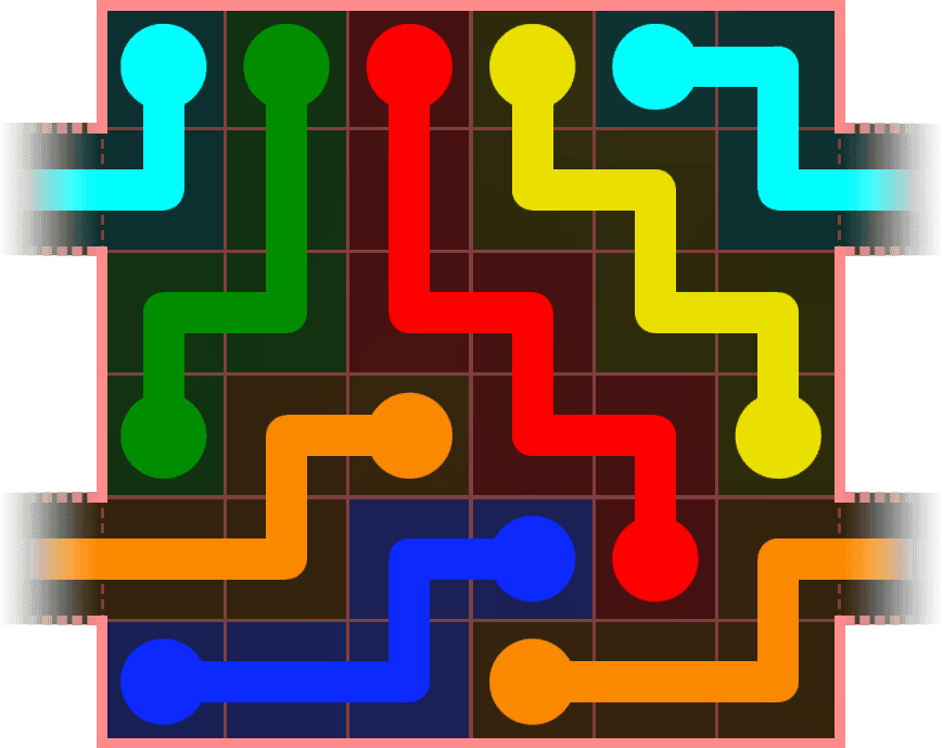 Flow Free Warps 571 Solution