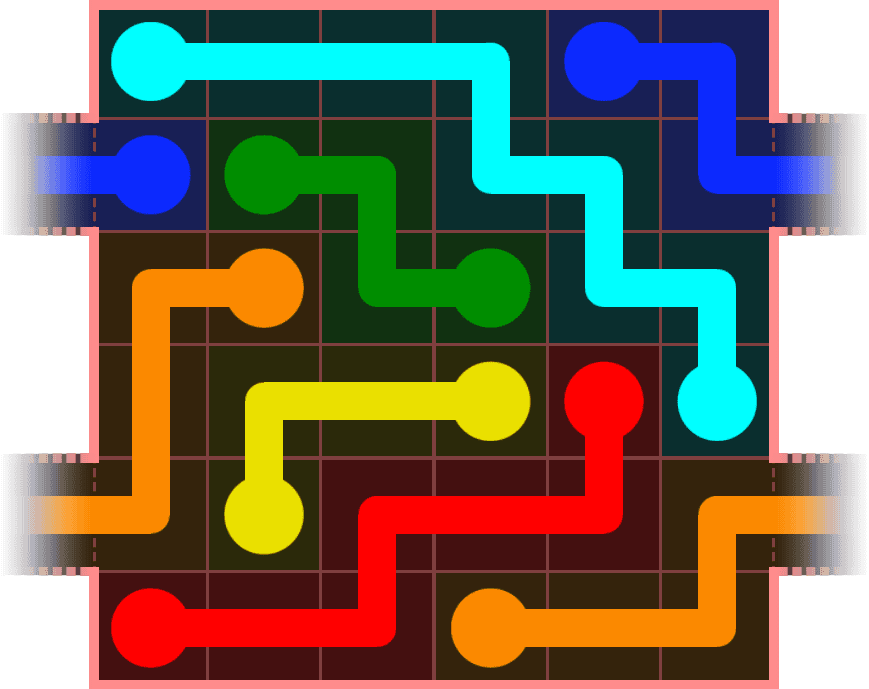 Flow Free Warps 574 Solution