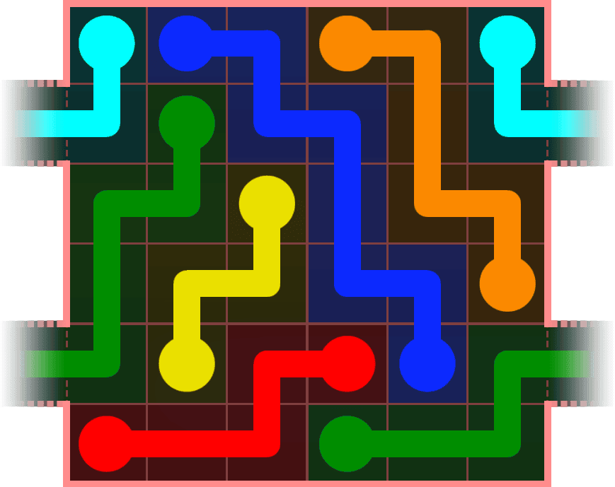 Flow Free Warps 576 Solution