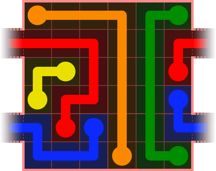 Flow Free Warps 585 Solution