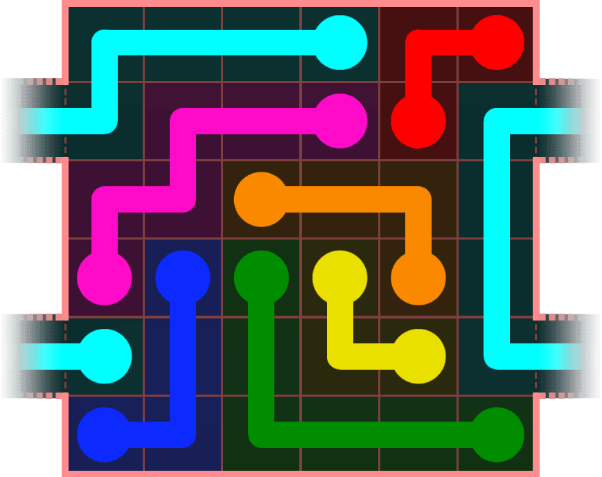 Flow Free Warps 587 Solution