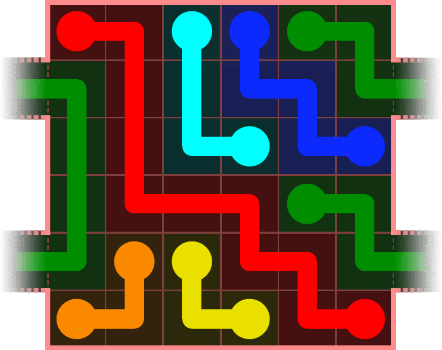 Flow Free Warps 588 Solution