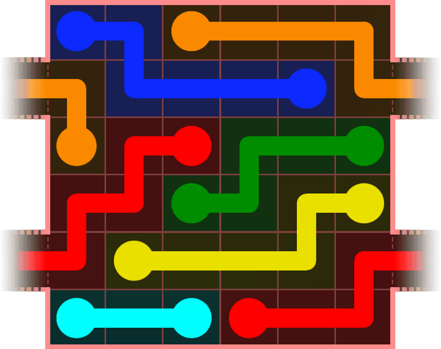 Flow Free Warps 591 Solution