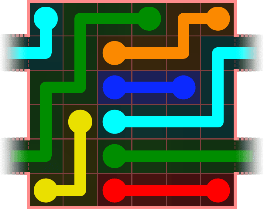 Flow Free Warps 594 Solution