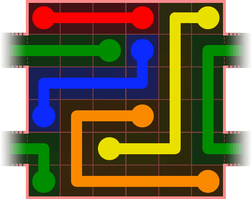 Flow Free Warps 598 Solution
