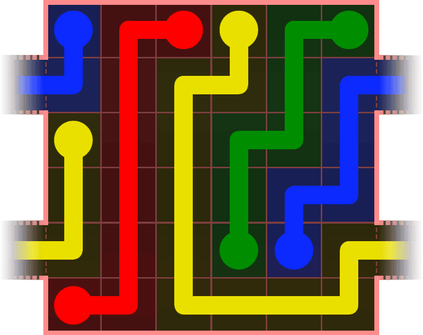 Flow Free Warps 482 Solution