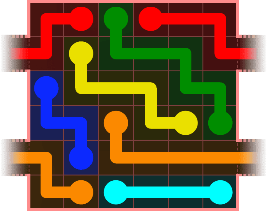 Flow Free Warps 486 Solution