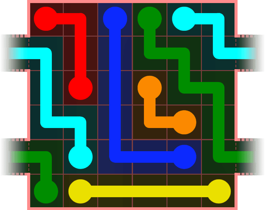 Flow Free Warps 488 Solution