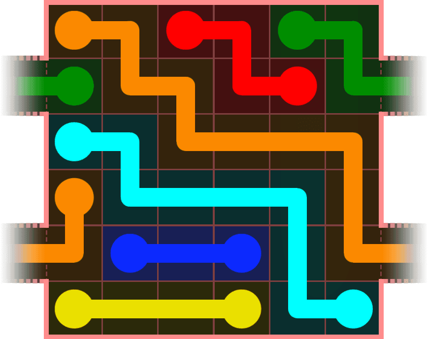 Flow Free Warps 490 Solution