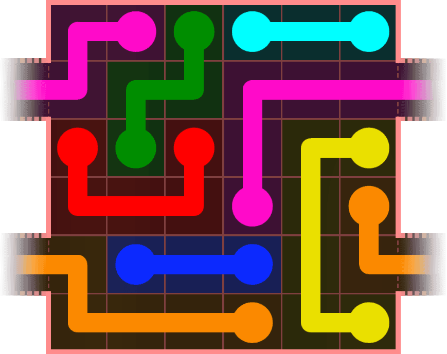 Flow Free Warps 493 Solution
