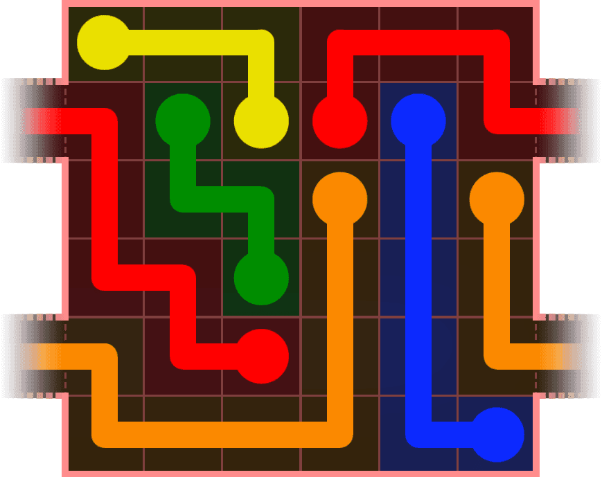 Flow Free Warps 494 Solution