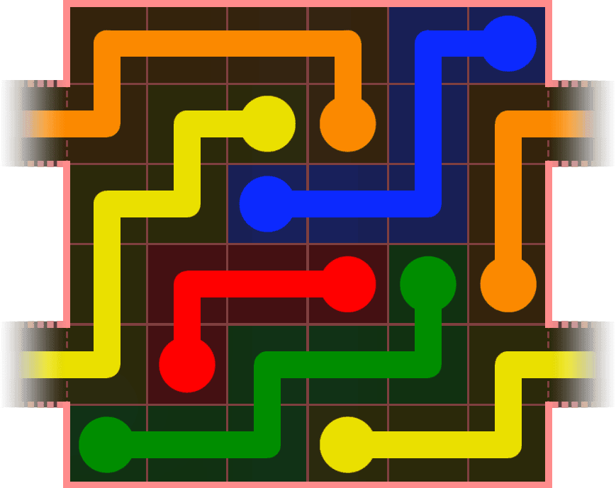 Flow Free Warps 497 Solution