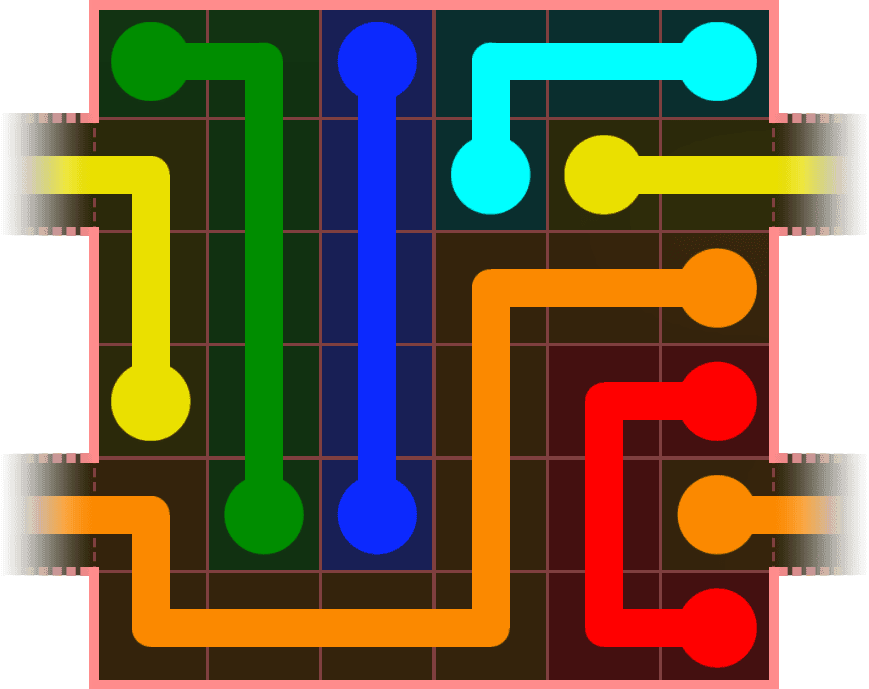 Flow Free Warps 512 Solution