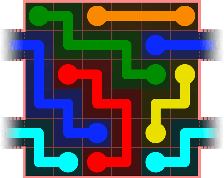 Flow Free Warps 513 Solution