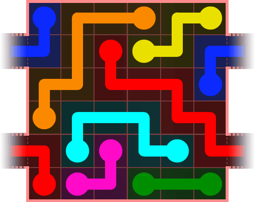 Flow Free Warps 515 Solution