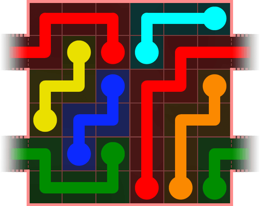 Flow Free Warps 522 Solution