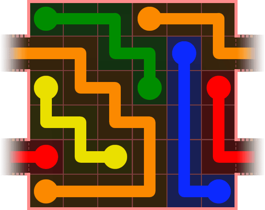 Flow Free Warps 527 Solution