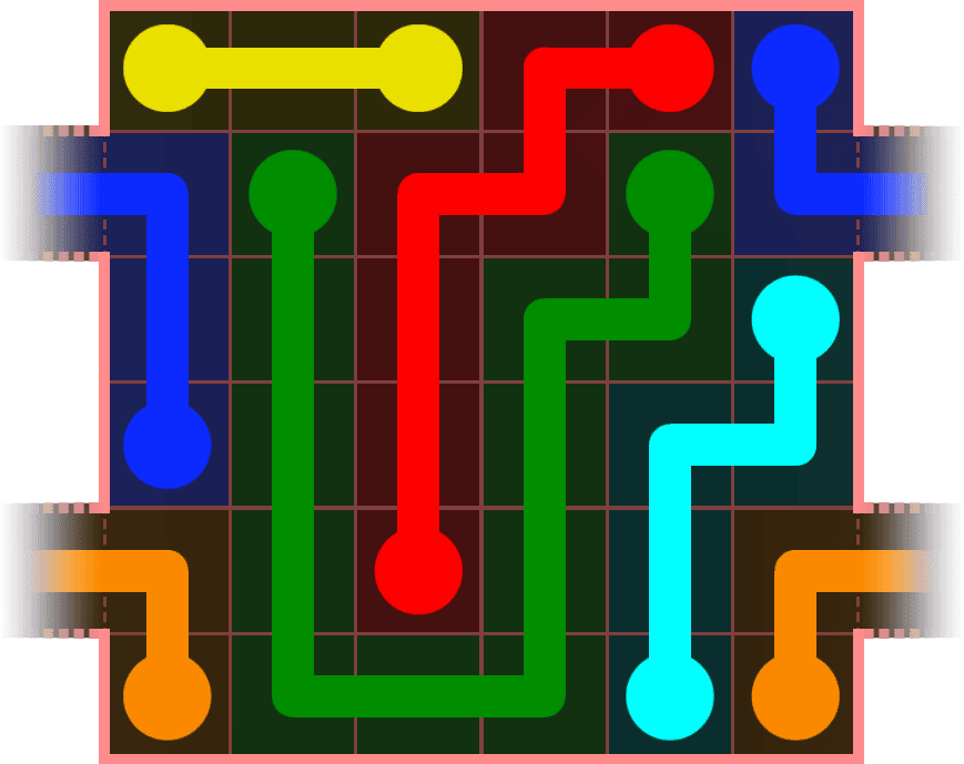 Flow Free Warps 528 Solution