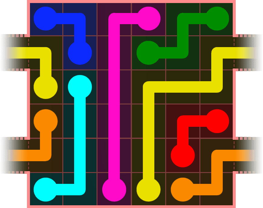 Flow Free Warps 532 Solution
