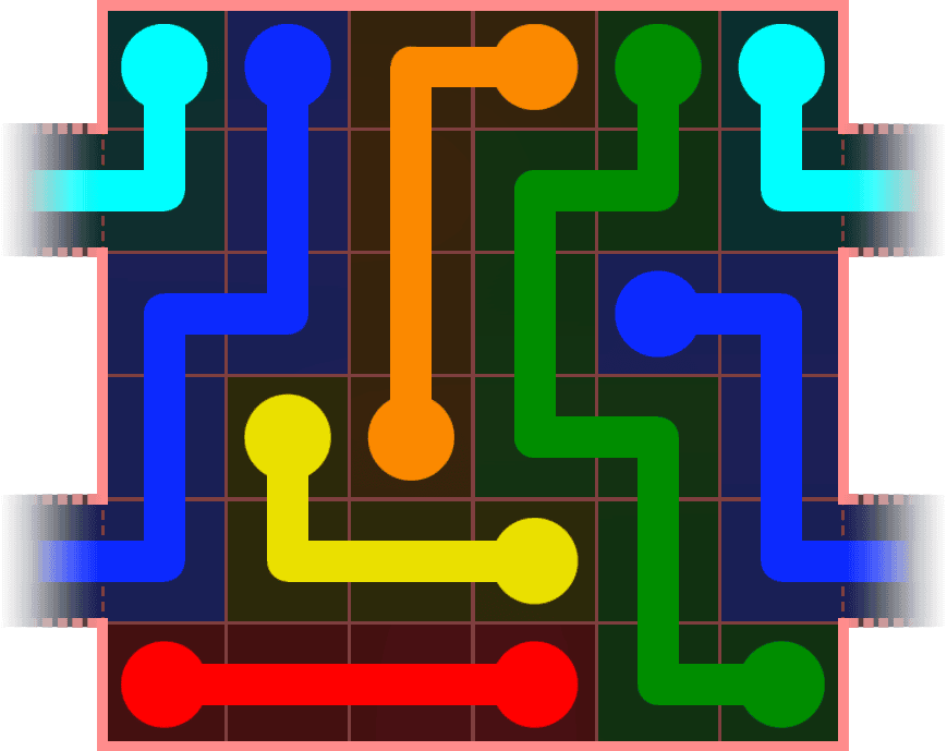 Flow Free Warps 537 Solution