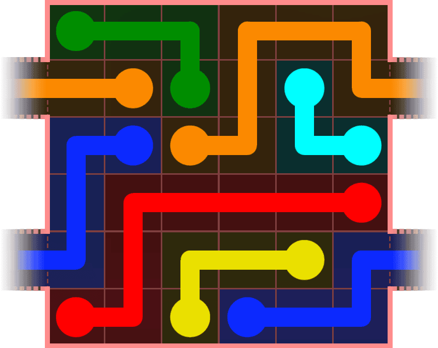 Flow Free Warps 539 Solution