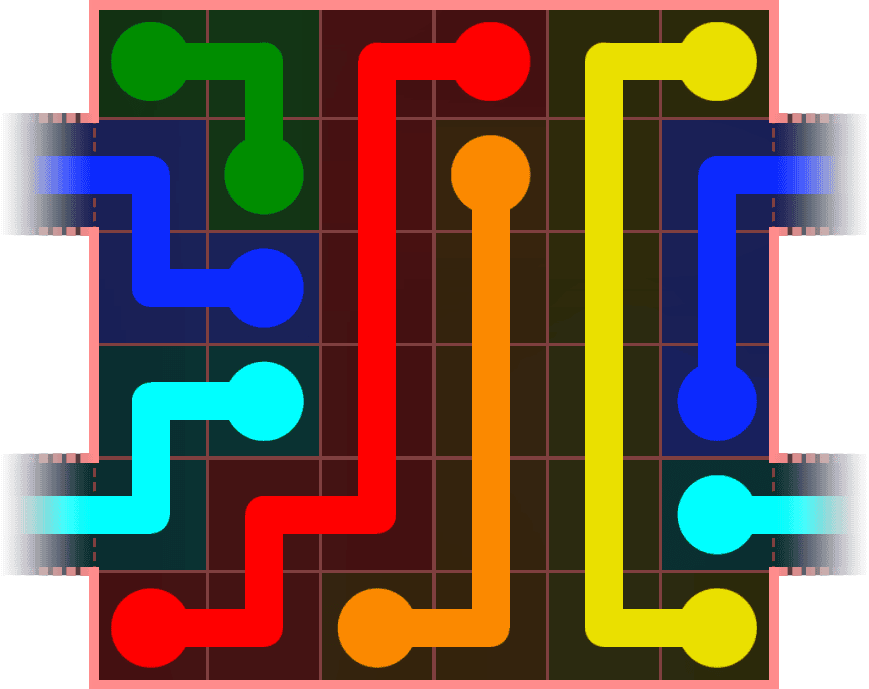 Flow Free Warps 552 Solution