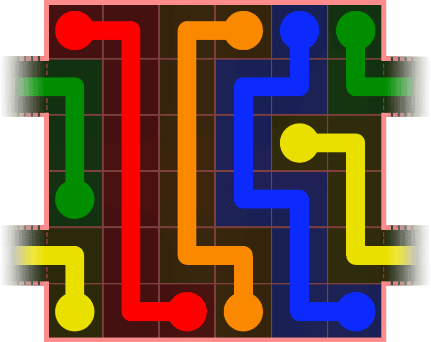 Flow Free Warps 541 Solution