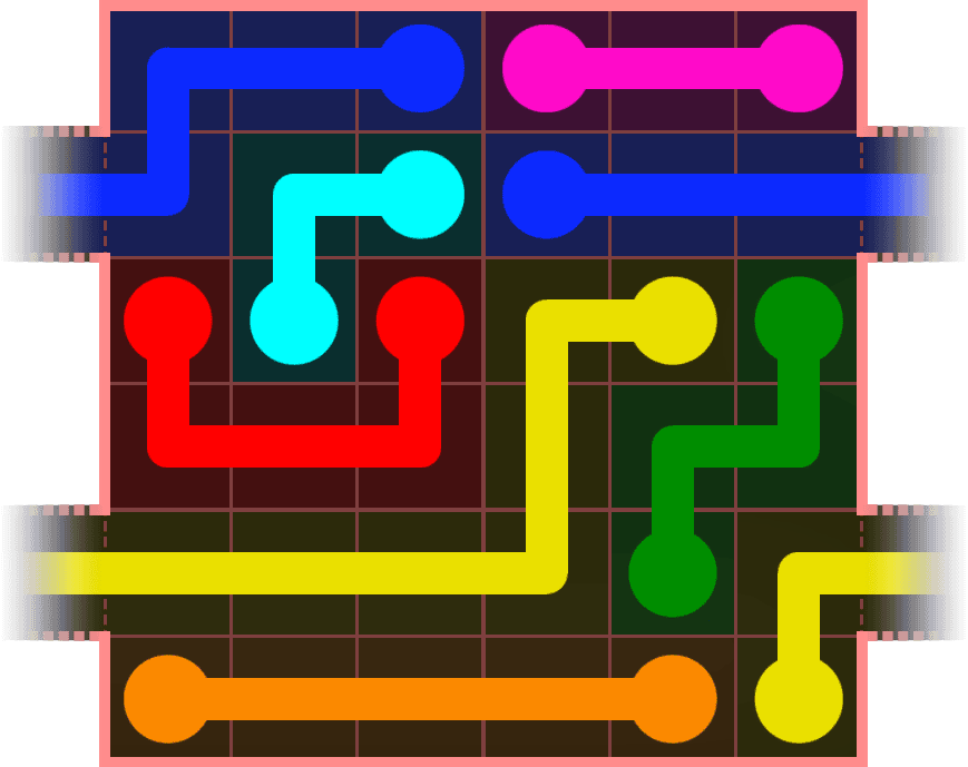 Flow Free Warps 544 Solution