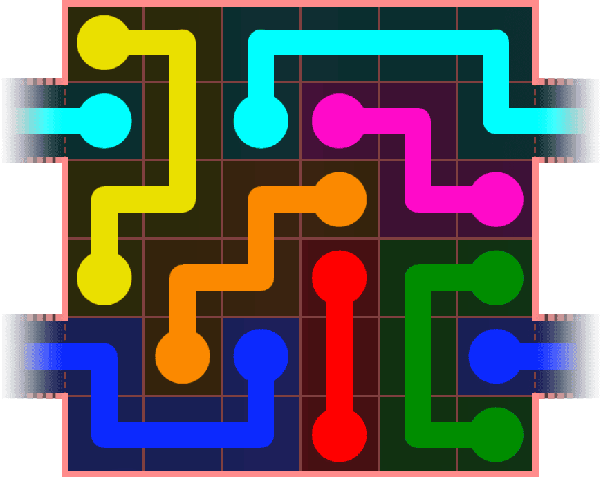 Flow Free Warps 547 Solution
