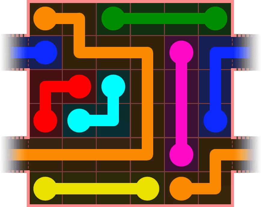 Flow Free Warps 549 Solution