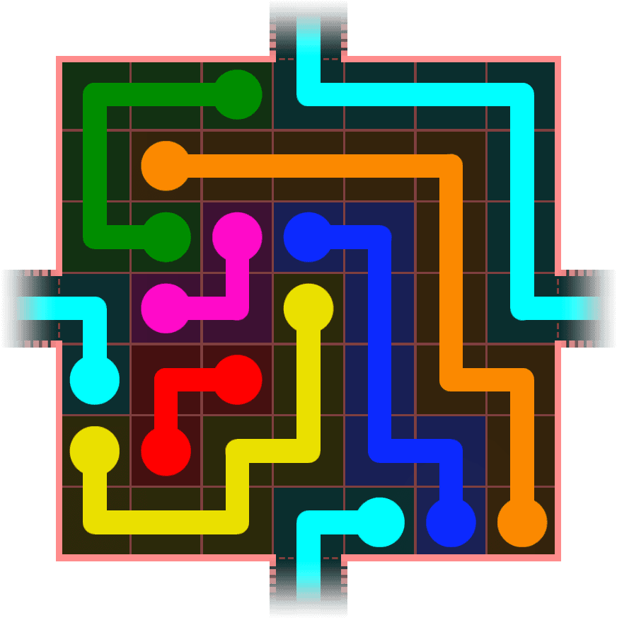Flow Free Warps 610 Solution
