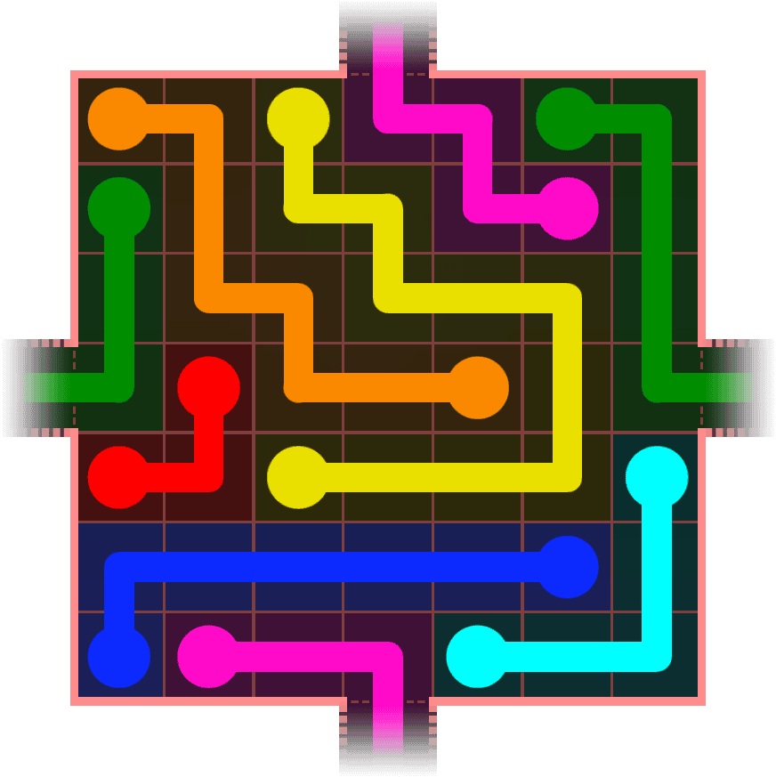 Flow Free Warps 612 Solution