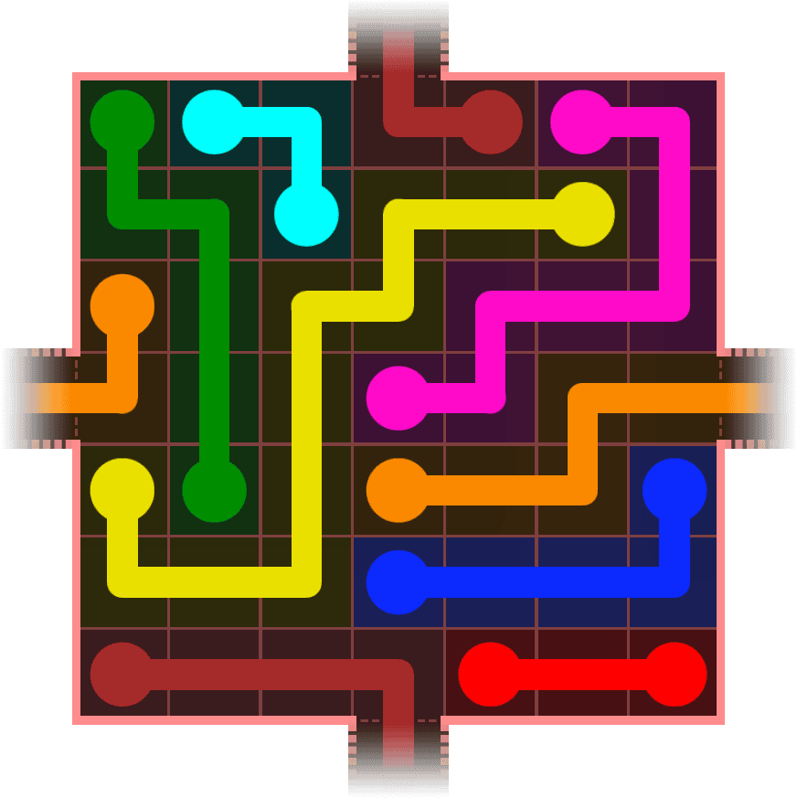 Flow Free Warps 614 Solution