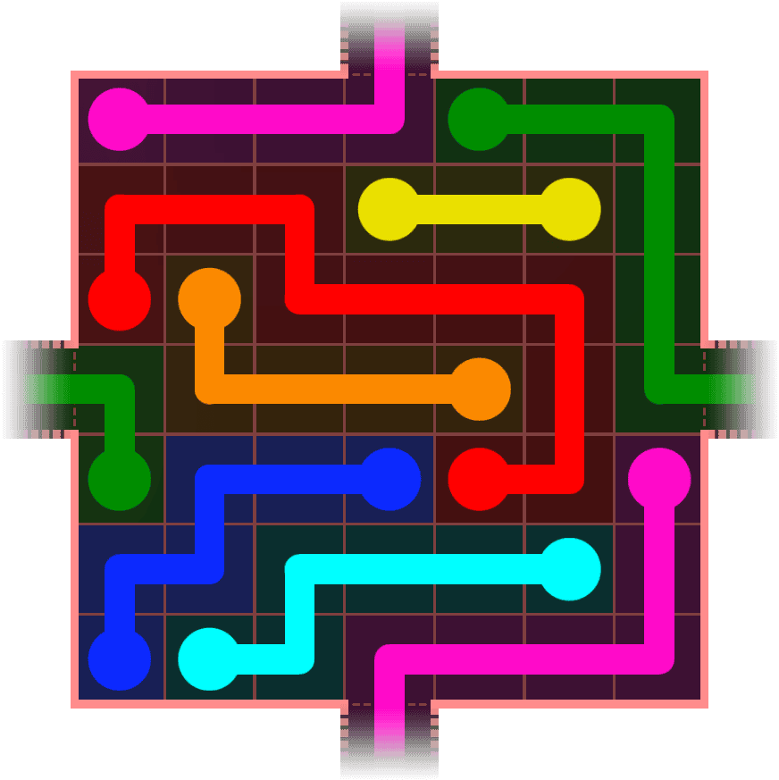 Flow Free Warps 617 Solution