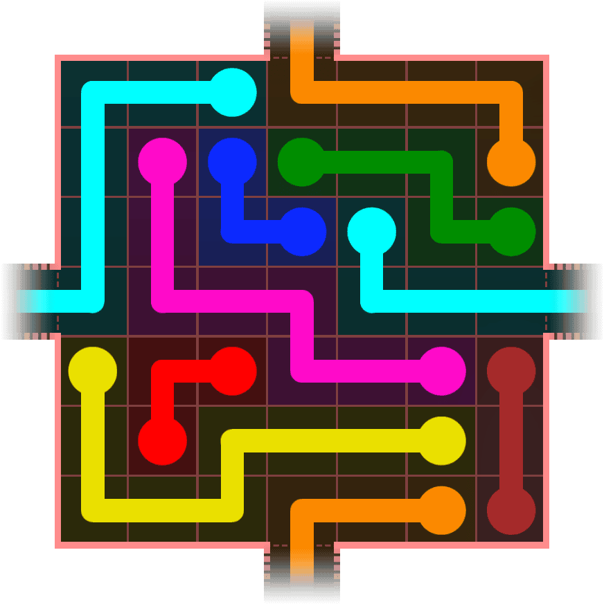 Flow Free Warps 618 Solution