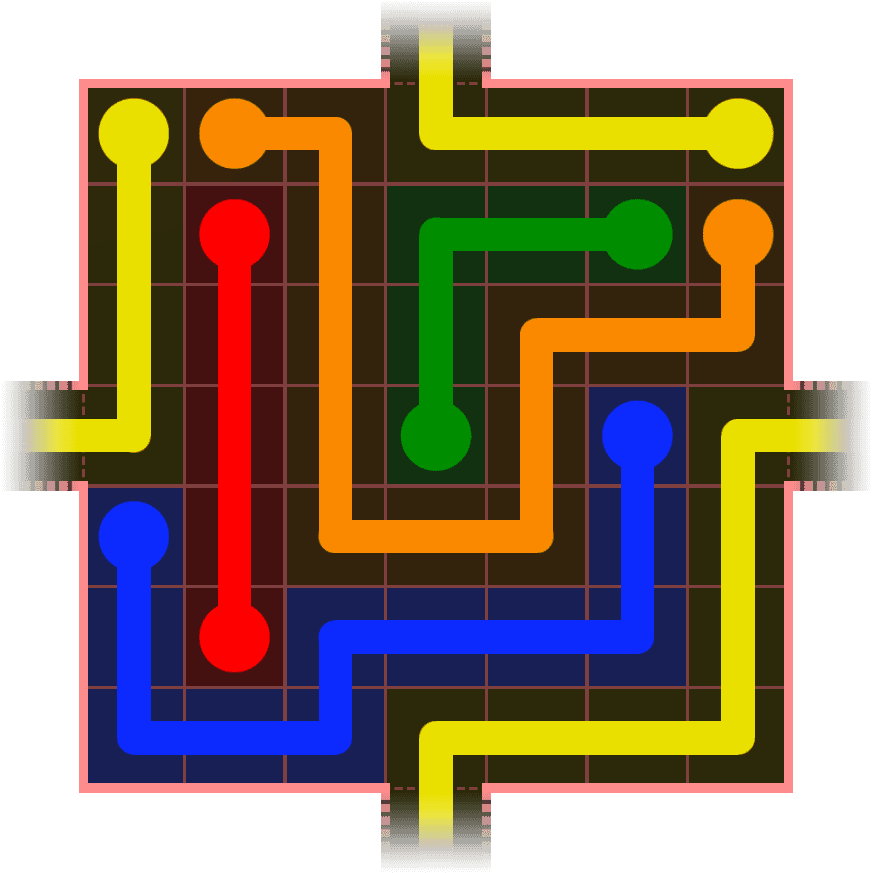 Flow Free Warps 623 Solution
