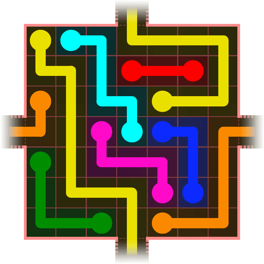 Flow Free Warps 628 Solution