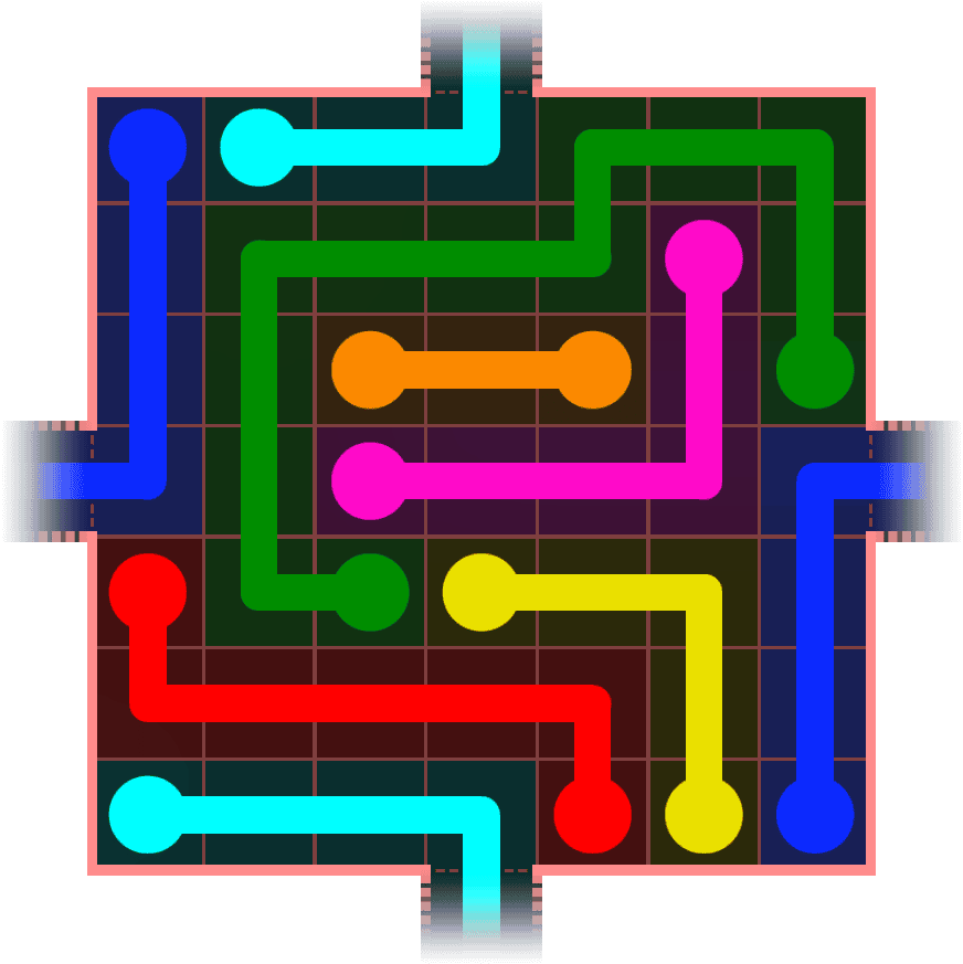 Flow Free Warps 606 Solution