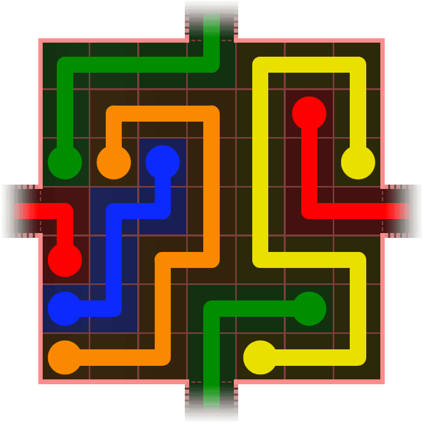 Flow Free Warps 724 Solution