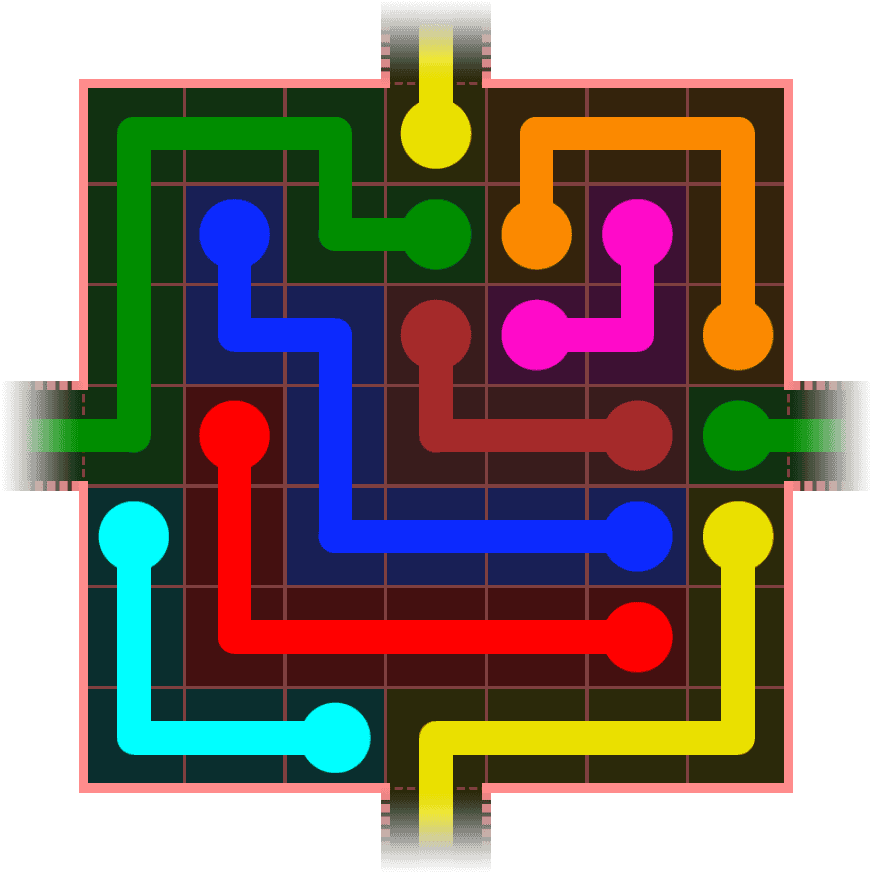 Flow Free Warps 726 Solution
