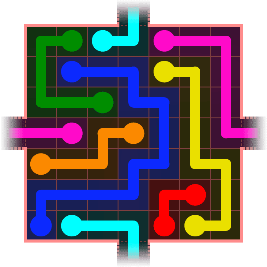 Flow Free Warps 728 Solution