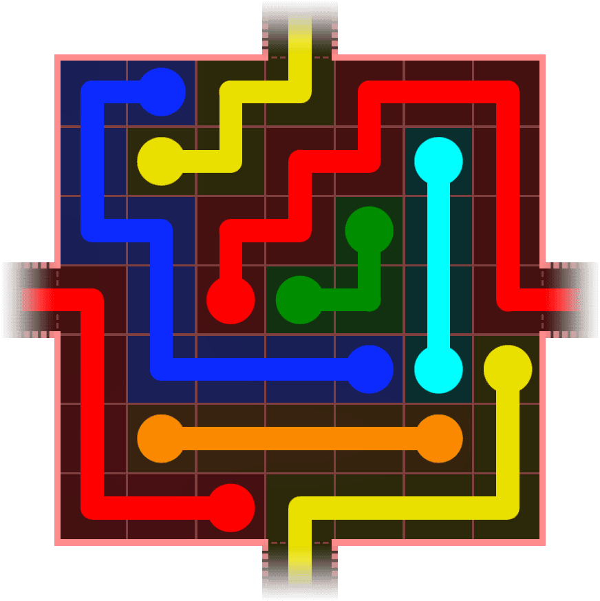 Flow Free Warps 729 Solution