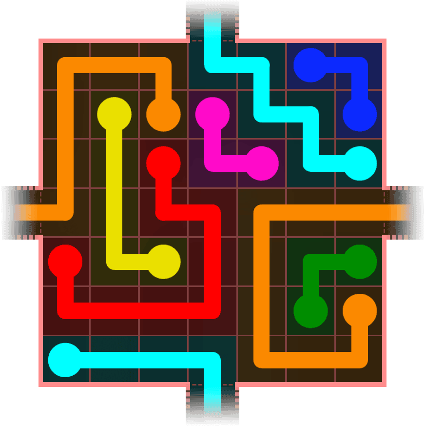 Flow Free Warps 735 Solution