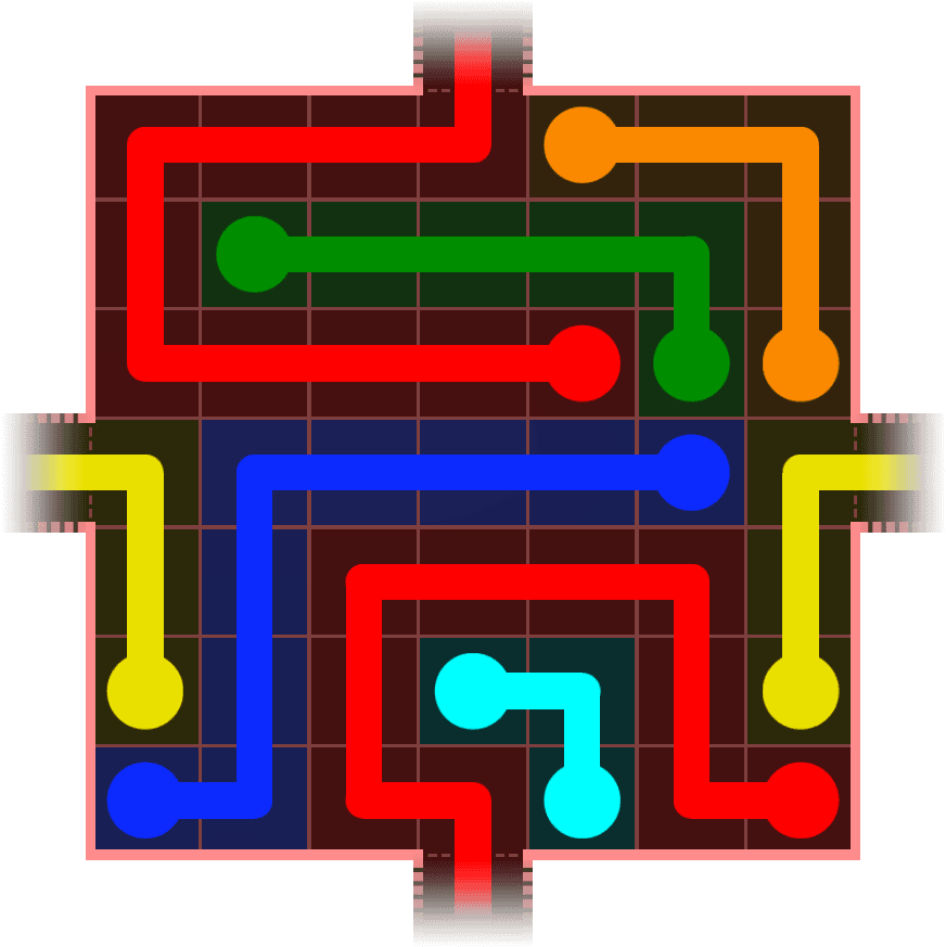 Flow Free Warps 736 Solution