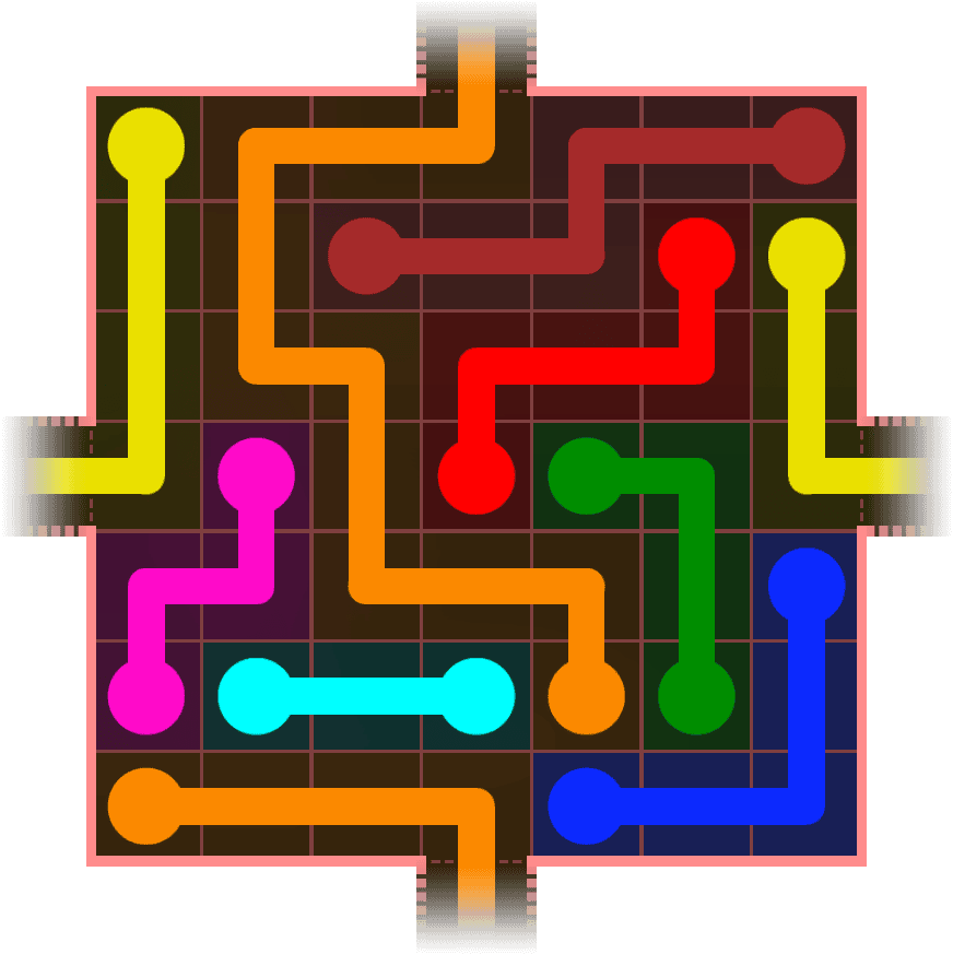 Flow Free Warps 740 Solution