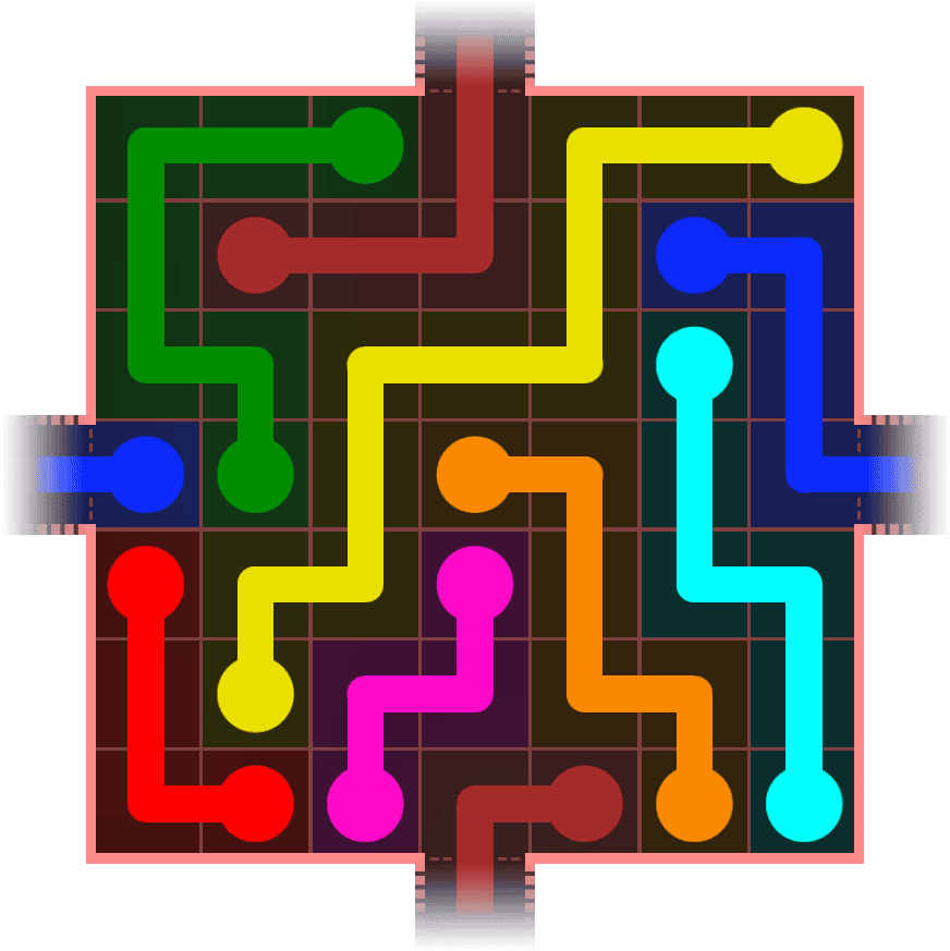 Flow Free Warps 745 Solution