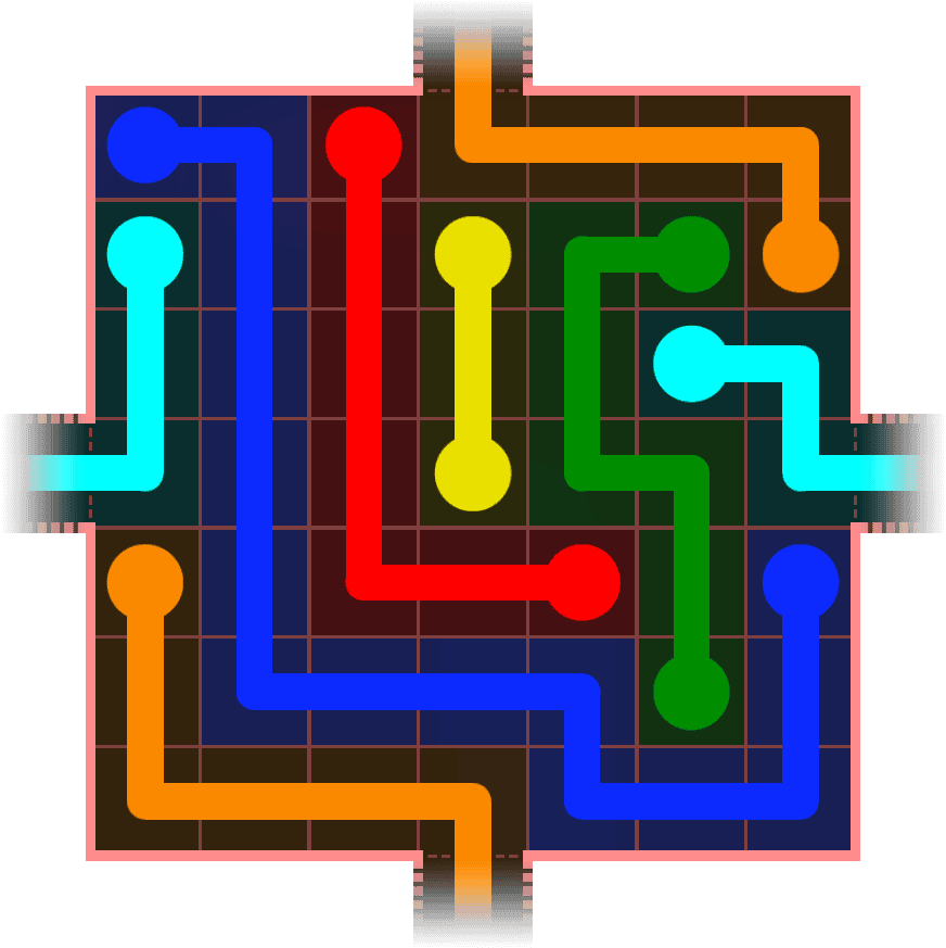 Flow Free Warps 748 Solution